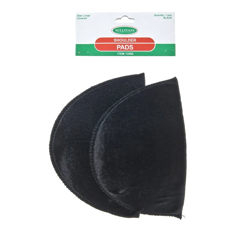 Breathable Bamboo Lingerie for WomenSullivans Shoulder Pads, Covered Size Large- Black