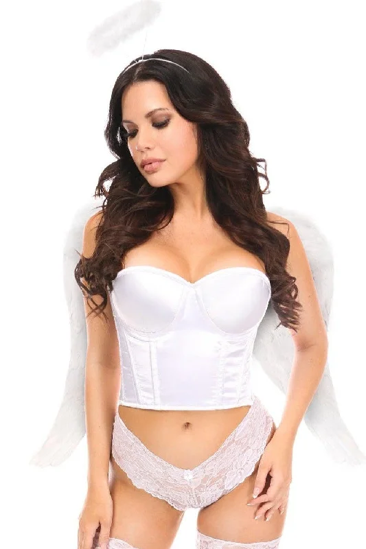 Cosplay Lingerie for Women3 Piece White Angel Corset Costume
