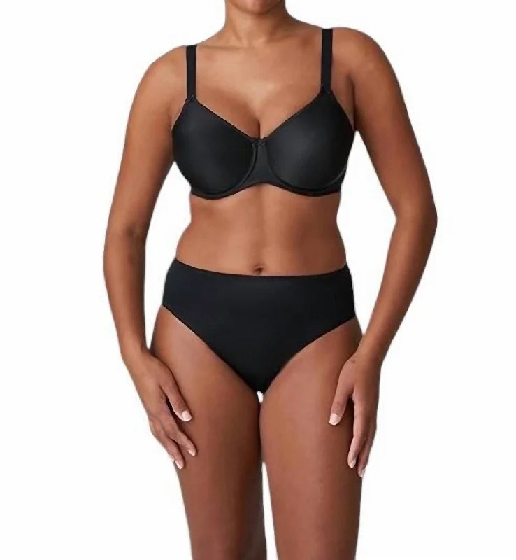 Women's Satin Sleepwear LingerieSatin Seamless Underwire Bra In Black