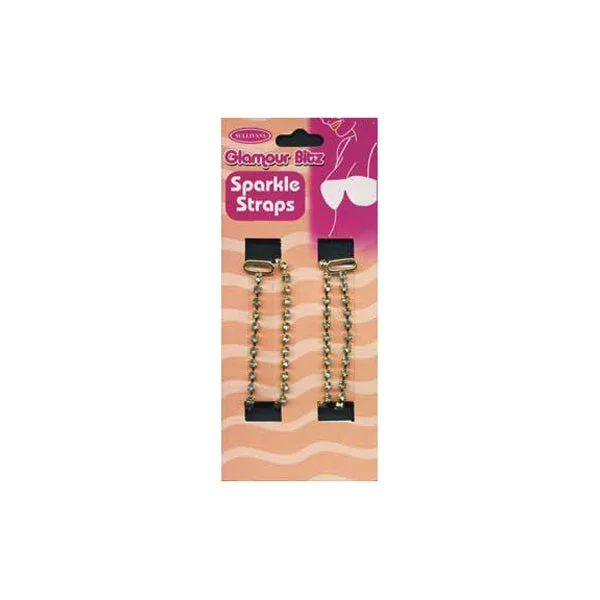 Women's Lingerie with Removable PadsSullivans Sparkle Straps, Gold- Small