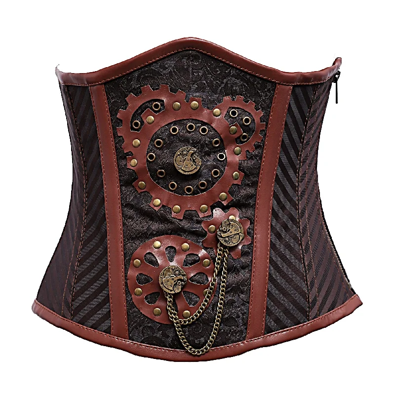 Velvet bustiers for a soft and plush feelLidewij Steampunk Underbust Corset