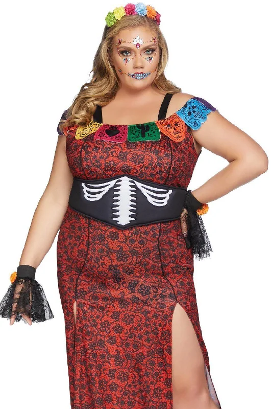 Superhero Themed Cosplay Lingerie for WomenPlus Size Day of the Dead Beauty Costume
