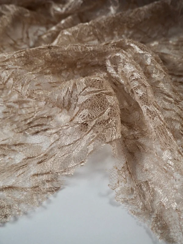 Minimalist Lingerie Styles for WomenAura Coffee Scalloped Crinkle Lace