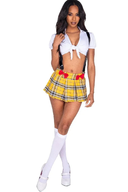 Elven Cosplay Lingerie for WomenGlitzy Sexy School Girl Costume