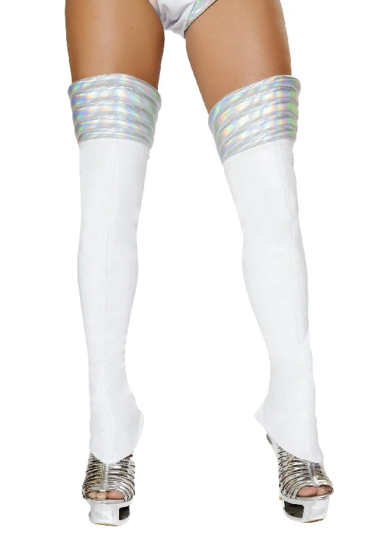 Lace Cosplay Lingerie for WomenRoma White Space Girl Leggings Costume