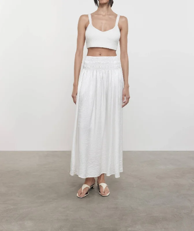 Women's Silk Lingerie SetsLinen Knit Bralette In White