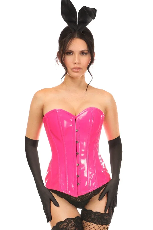 Women's Cosplay Lingerie with AccessoriesLavish 4 Piece Pink Patent Bunny Corset Costume Women's Cosplay Lingerie with AccessoriesLavish 4 Piece Pink Patent Bunny Corset Costume