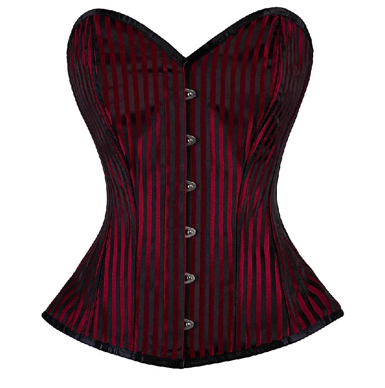 Steampunk - themed bustiers with brass accentsHaidee Brocade Overbust Corset