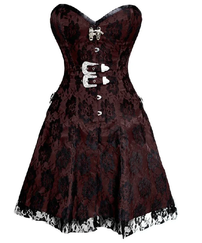 Wedding - style bustiers for bridesmaids or special eventsNol Gothic Net Overlay Corset Dress Wedding - style bustiers for bridesmaids or special eventsNol Gothic Net Overlay Corset Dress