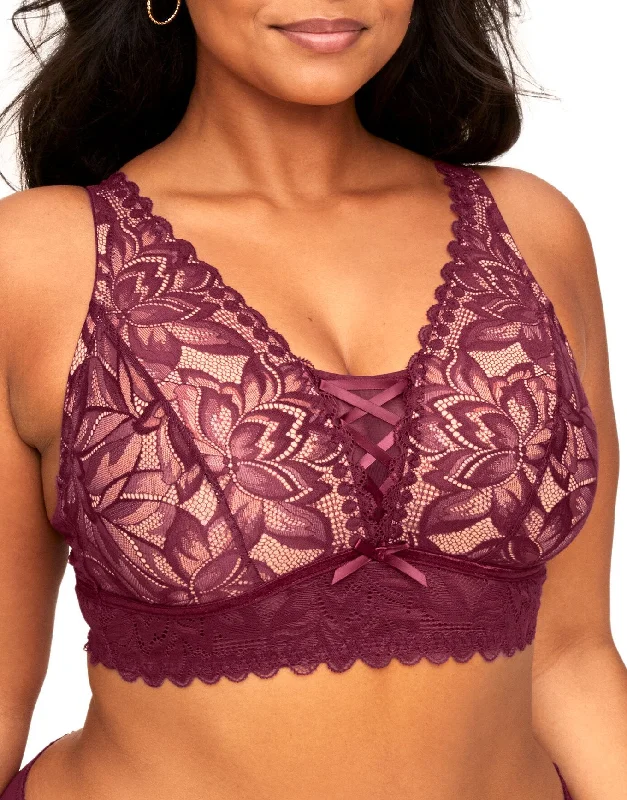 Women's Sheer Lingerie NightgownsAlessa Women's Plus-Size Unlined Bralette Bra