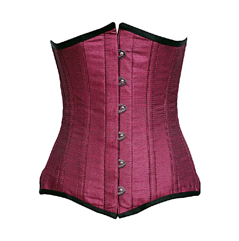 Vintage - style women's bustiers with lace and bowsThomas Steel Bone Dupion Underbust Corset Vintage - style women's bustiers with lace and bowsThomas Steel Bone Dupion Underbust Corset