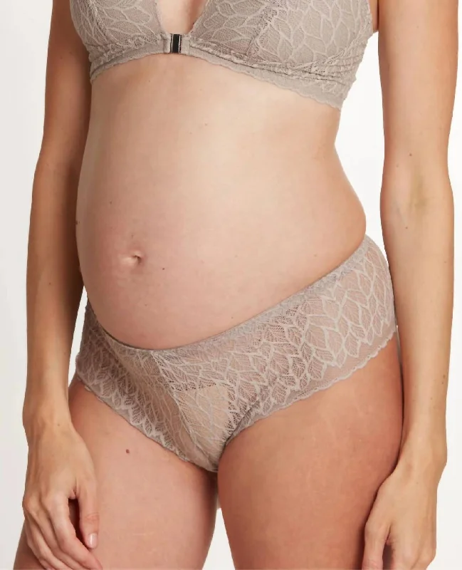 Sexy Lingerie for Women with StockingsBliss Maternity Shorty In Taupe