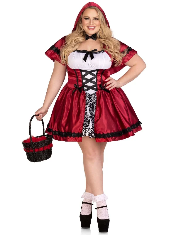 Women's Video Game Character Cosplay LingeriePlus Size Gothic Red Riding Hood Costume
