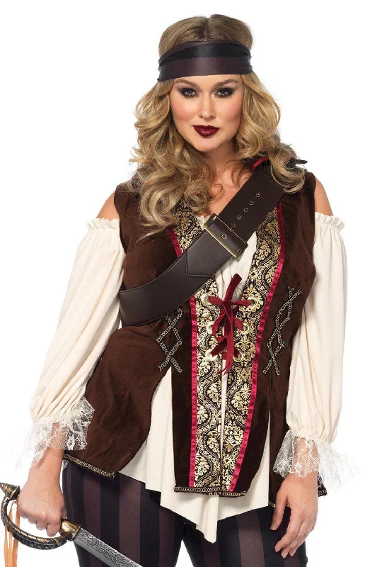 Cute Maid Cosplay Lingerie for WomenPlus Size Captain Blackheart Costume