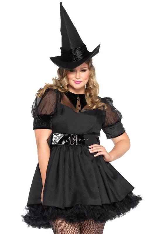 Sexy Nurse Cosplay Lingerie OutfitPlus Size Bewitching Witch Costume