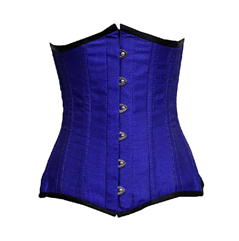Velvet bustiers for a soft and plush feelHunt Steel Bone Blue Dupion Underbust Corset Velvet bustiers for a soft and plush feelHunt Steel Bone Blue Dupion Underbust Corset