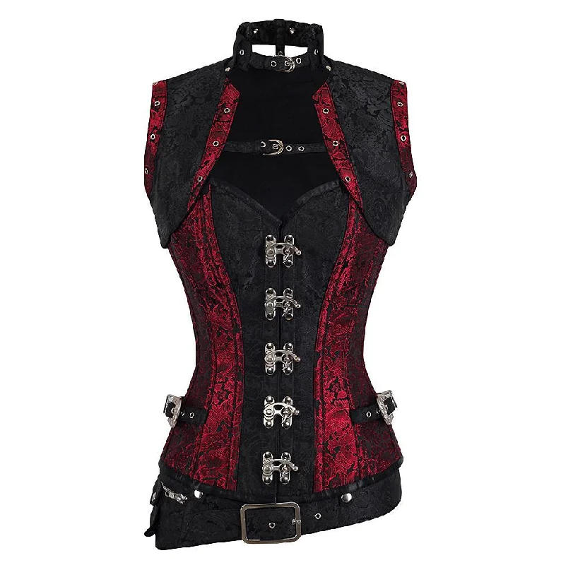 Leather bustiers for a bold and edgy lookLisa Steampunk Overbust Corset