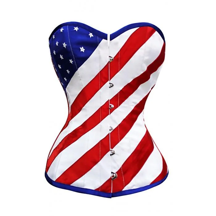 Halloween - themed corsets for a spooky costumeAdelisa American Flag Corset