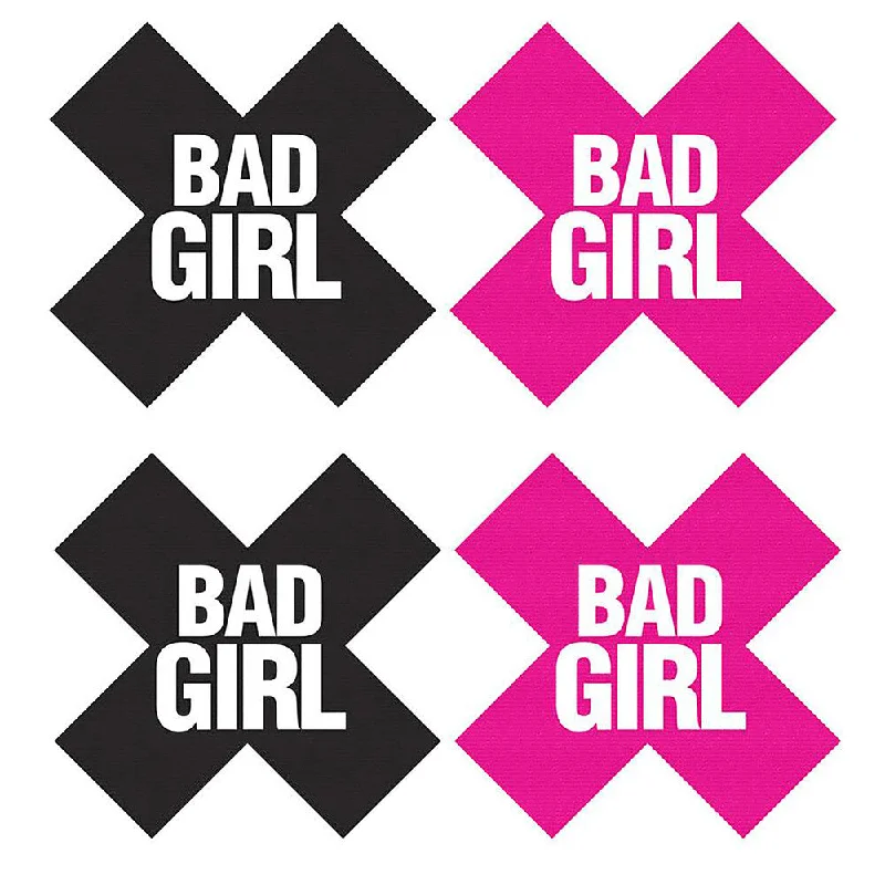 Women's Satin Sleepwear Lingerie Peekaboo Pasties Bad Girl