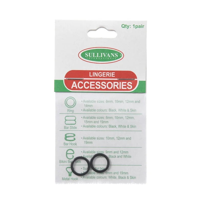 Luxury Lingerie for Special OccasionsSullivans Lingerie Accessories, Ring Size 8mm- Black Luxury Lingerie for Special OccasionsSullivans Lingerie Accessories, Ring Size 8mm- Black