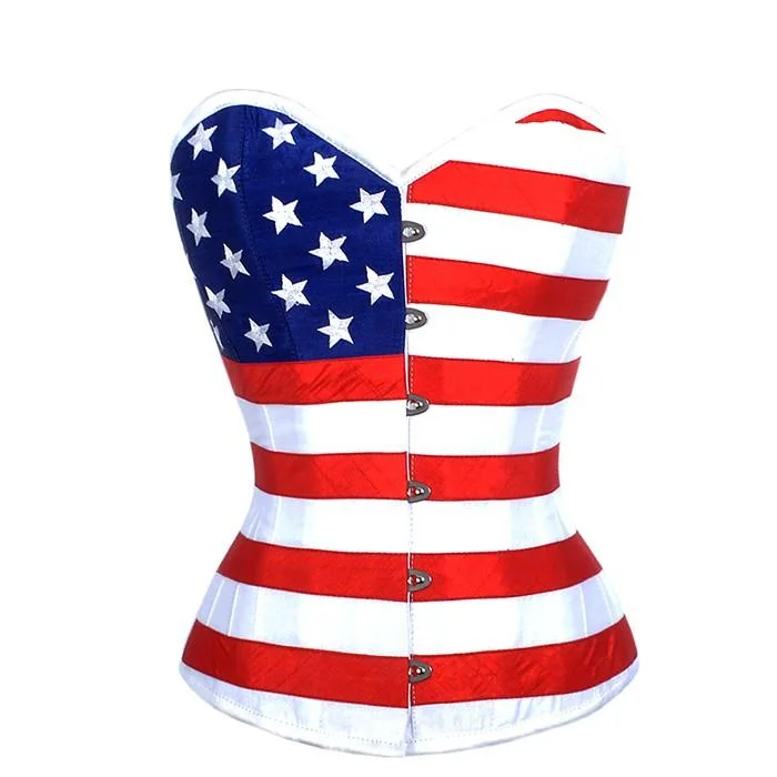 Retro - 1950s corsets with a cinched waistMortz Steel Bone Overbust American Corset