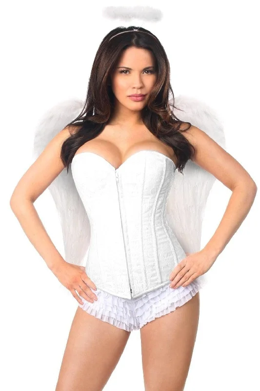 Women's Anime Cosplay Lingerie3 Piece Lace Angel Corset Costume