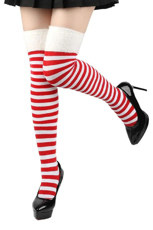Semi-Opaque Tights for WomenHoliday Thigh Highs