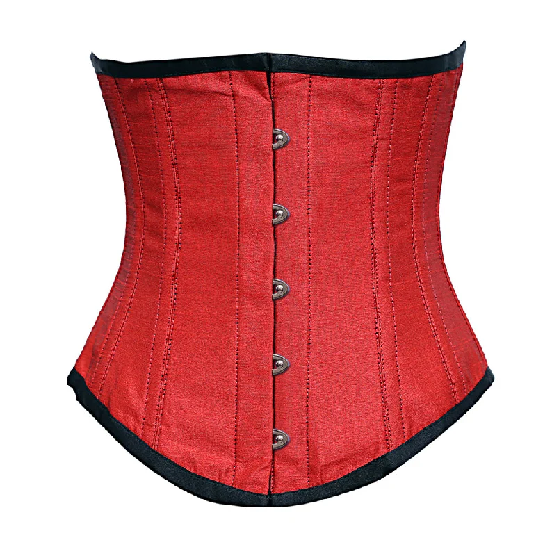 White bustiers for a pure and innocent aestheticAntinkson Red Dupion Underbust Corset White bustiers for a pure and innocent aestheticAntinkson Red Dupion Underbust Corset