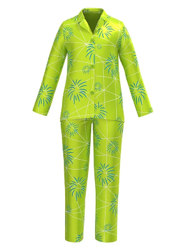 Women's Lingerie for Post-SurgeryTwo Piece Satin Sleep Pajama Set