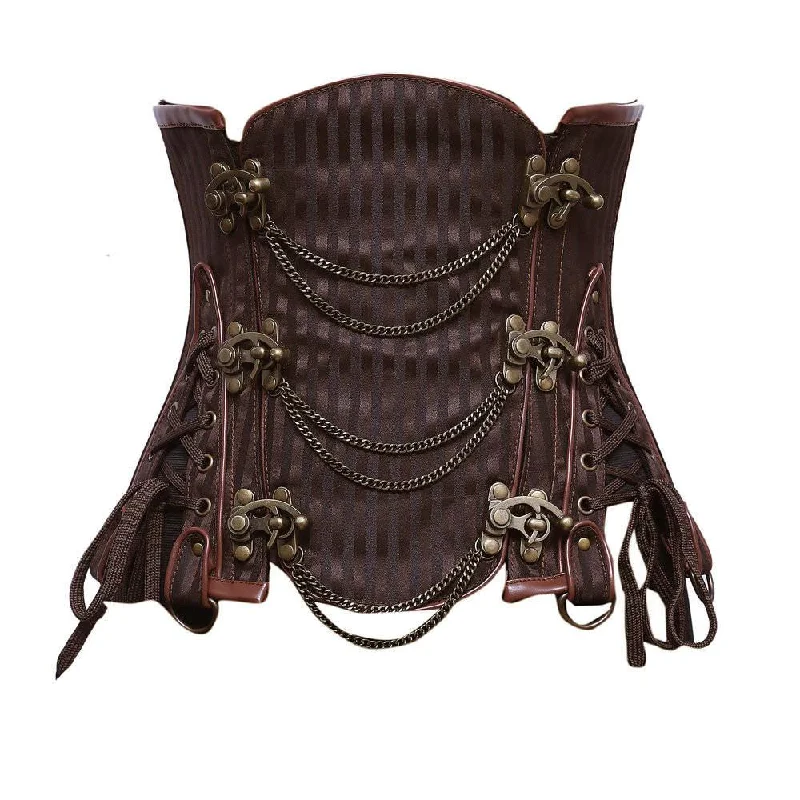 Geometric - printed bustiers for a modern and trendy lookMikaella Steampunk Underbust Corset Geometric - printed bustiers for a modern and trendy lookMikaella Steampunk Underbust Corset
