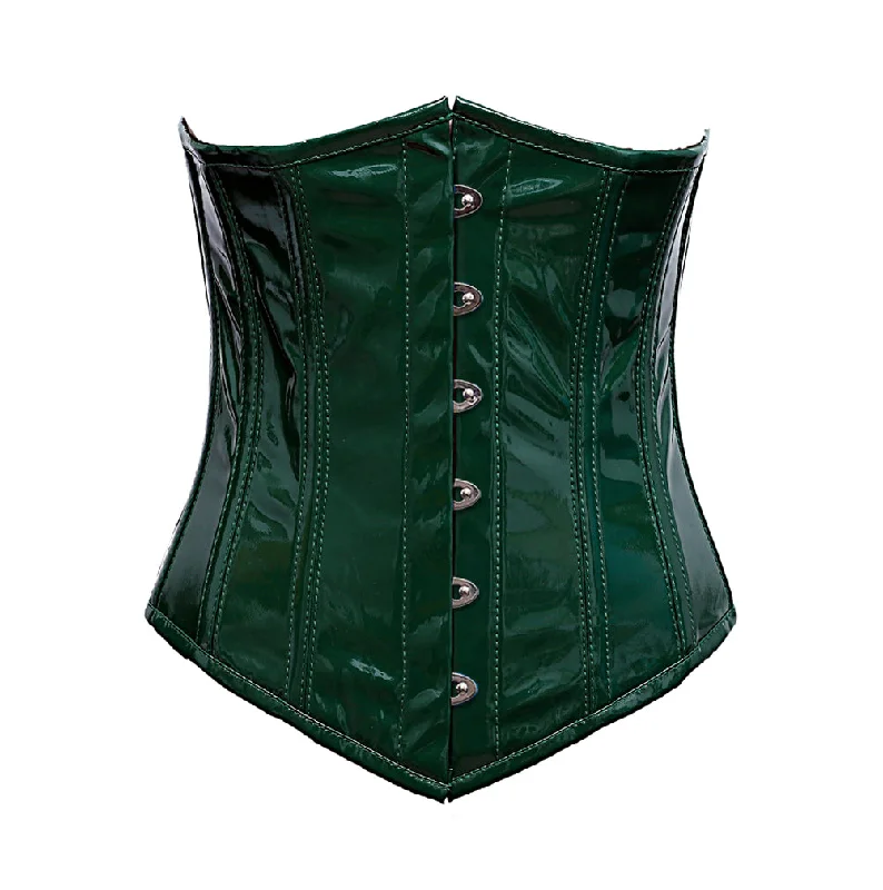 Cotton - blend bustiers for breathabilityLaurence Green PVC Longline Underbust Corset Cotton - blend bustiers for breathabilityLaurence Green PVC Longline Underbust Corset