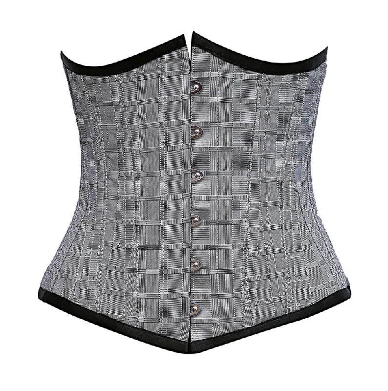 Black bustiers for a classic and versatile lookRay Silver Dupion Underbust Corset