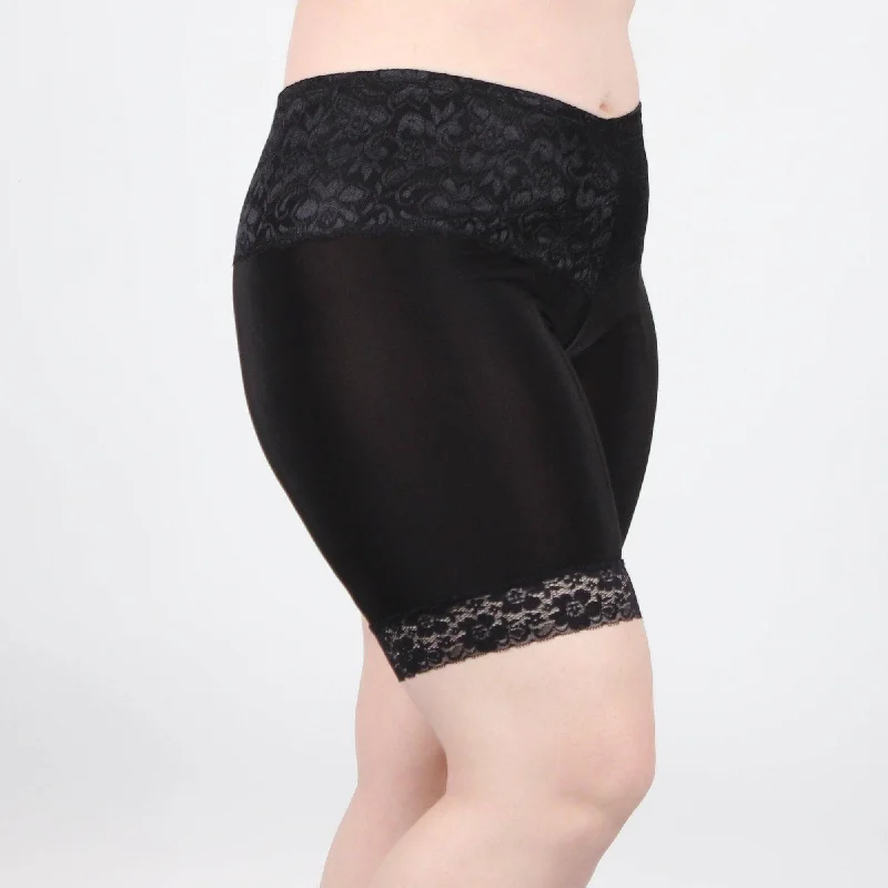 Minimalist Lingerie Styles for WomenLace Anti Chafing Shortlette Slipshort 9"