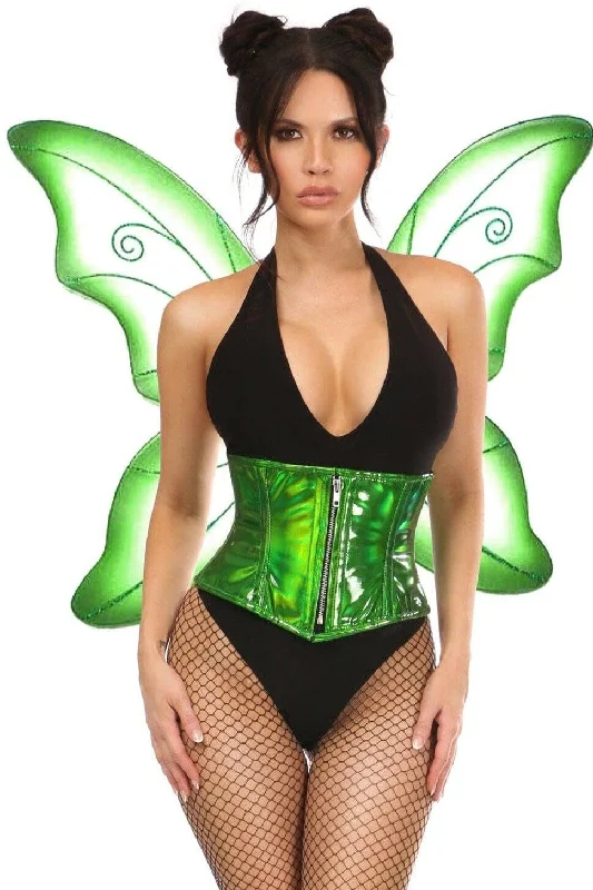 Women's Fantasy Lingerie for Cosplay EventsTop Drawer 2 PC Green Pixie Fairy Corset Costume Women's Fantasy Lingerie for Cosplay EventsTop Drawer 2 PC Green Pixie Fairy Corset Costume
