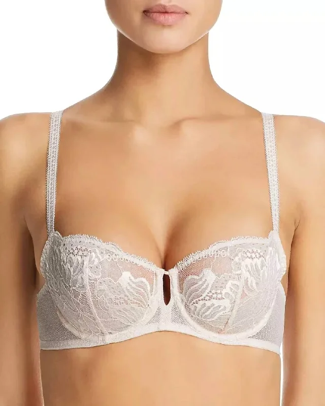 Women's Lingerie with Removable PadsAsta Demi Cup Bra In Ivory