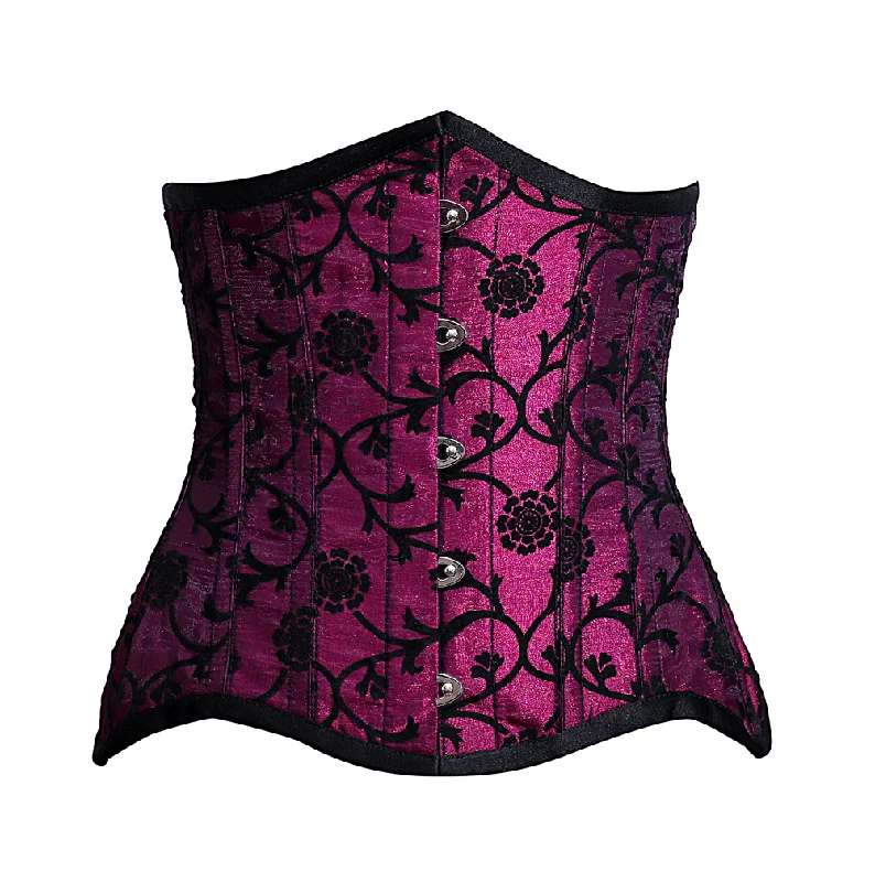 Bohemian - style corsets with tassels and embroideryAsens Magenta Underbust Curvy Corset Bohemian - style corsets with tassels and embroideryAsens Magenta Underbust Curvy Corset