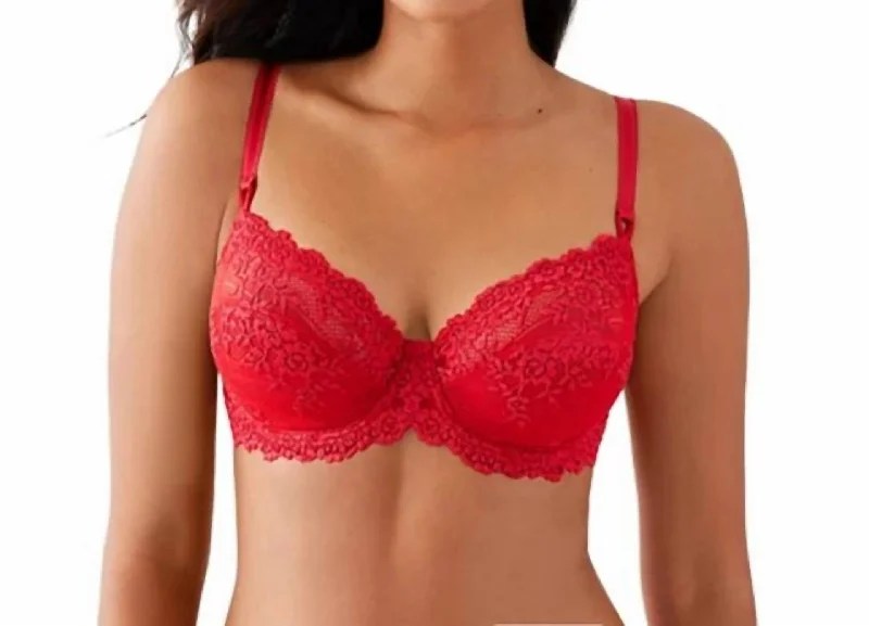 Women's Chemises and BabydollsEmbrace Lace Underwire Bra In Equestrian Red