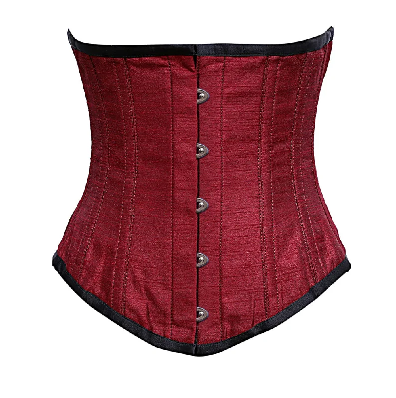 Waist - training corsets for long - term figure shapingJing Black Dupion Underbust Corset Waist - training corsets for long - term figure shapingJing Black Dupion Underbust Corset