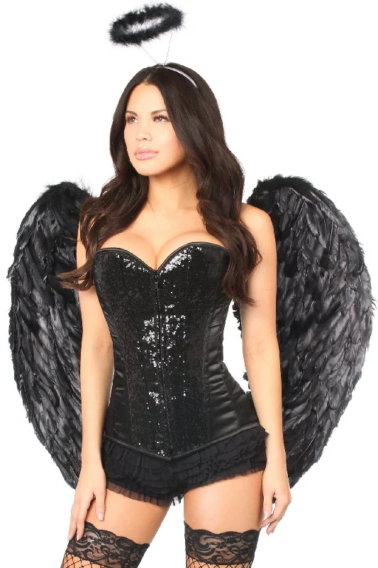 Women's Steampunk Cosplay UndergarmentsTop Drawer 4 Piece Night Angel Corset Costume