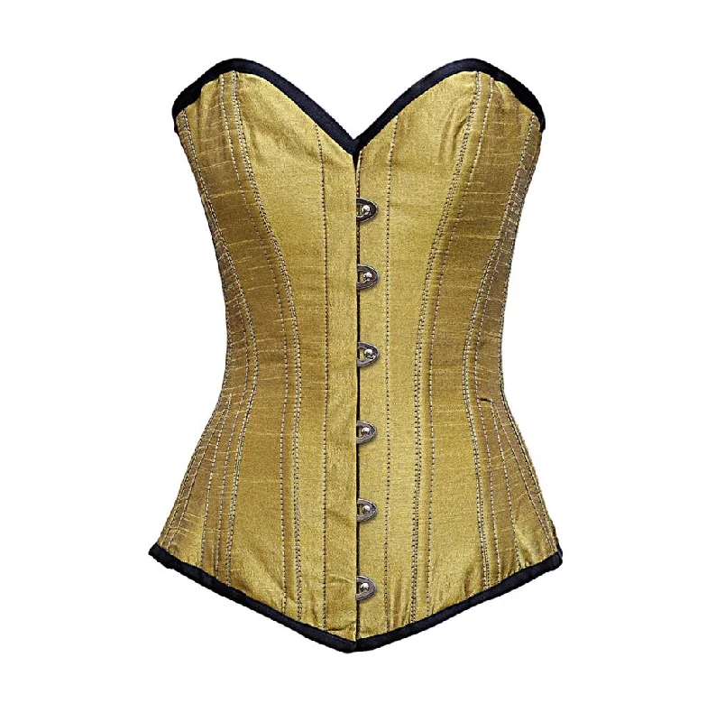 Black bustiers for a classic and versatile lookTripper Gold dupion Longline Corset