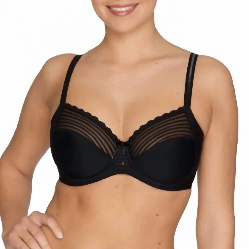 Nude Color Lingerie for WomenTwist Tresor Underwire Bra In Black