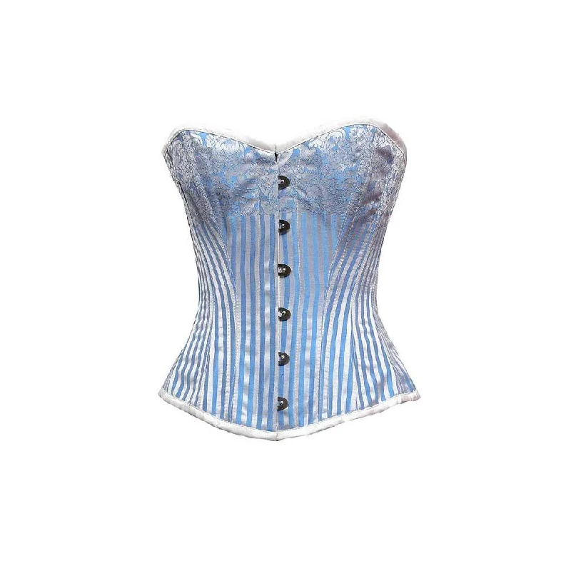 Vintage - style women's bustiers with lace and bowsHallie Custom Made Corset