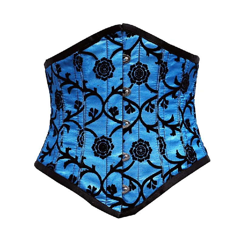 Hypoallergenic bustiers for sensitive skinChristen Turquoise Underbust Corset With Tissue Flocking Hypoallergenic bustiers for sensitive skinChristen Turquoise Underbust Corset With Tissue Flocking
