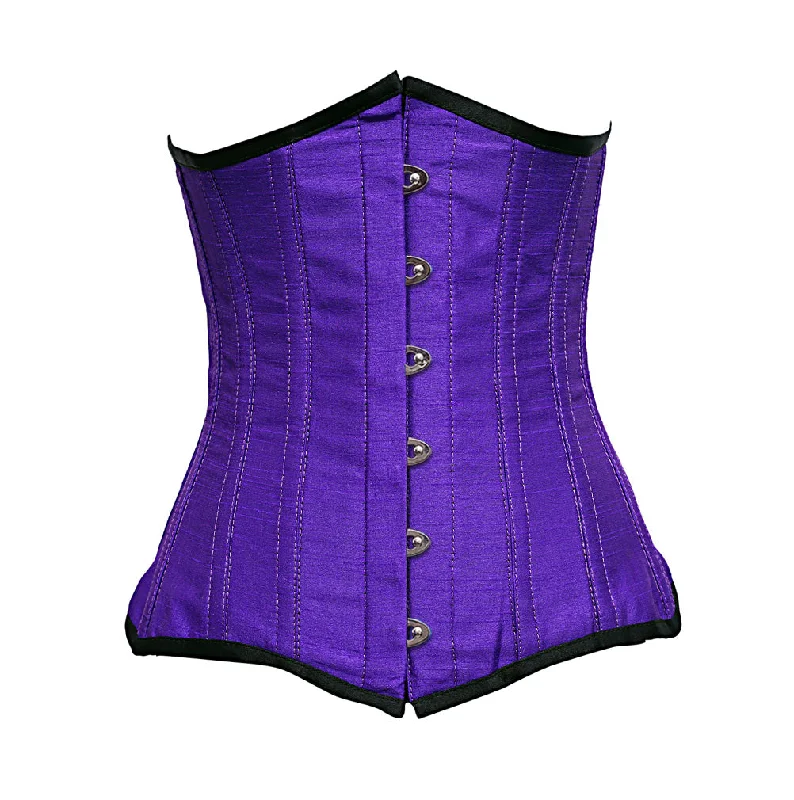 Microfiber corsets for a lightweight optionEvans Purple Dupion Underbust Corset