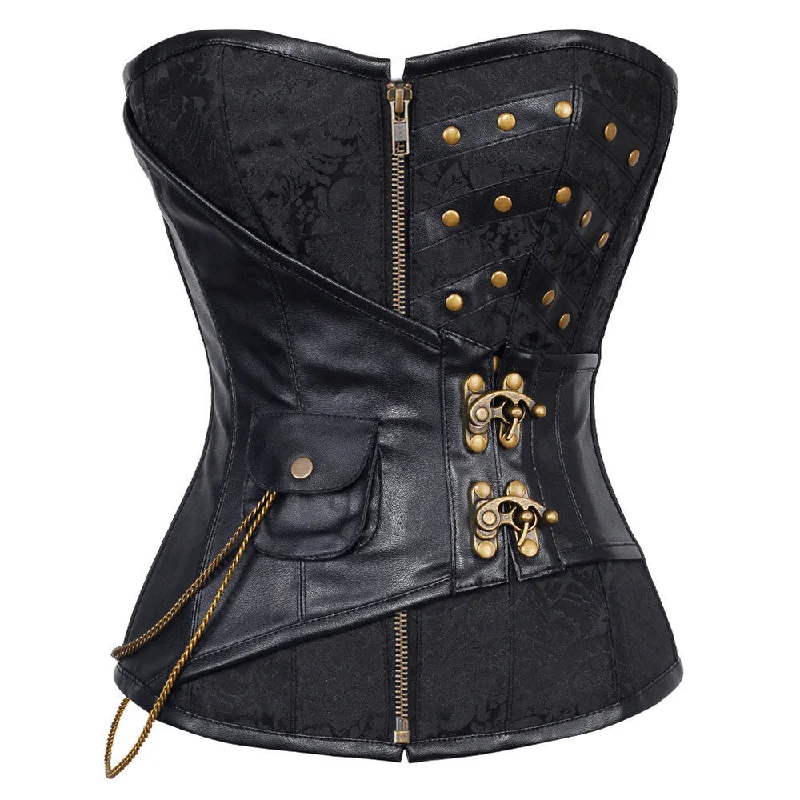 Multicolored bustiers with a vibrant and playful designJoane Brocade Steampunk Corset Multicolored bustiers with a vibrant and playful designJoane Brocade Steampunk Corset