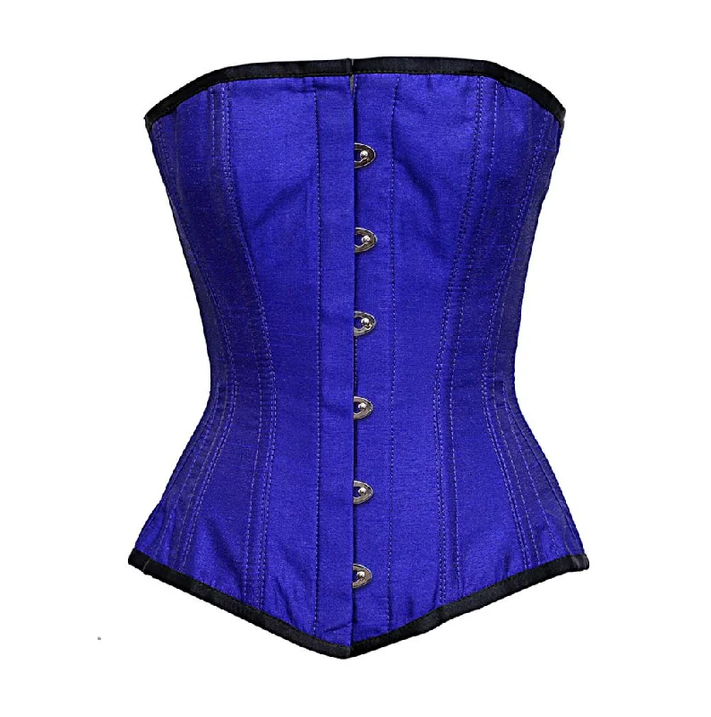 Microfiber corsets for a lightweight optionVince Blue dupion Overbust Corset