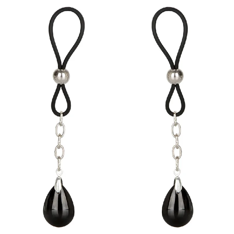 Women's Corset Style Lingerie Nipple Play NonPiercing Nipple Jewellery Onyx