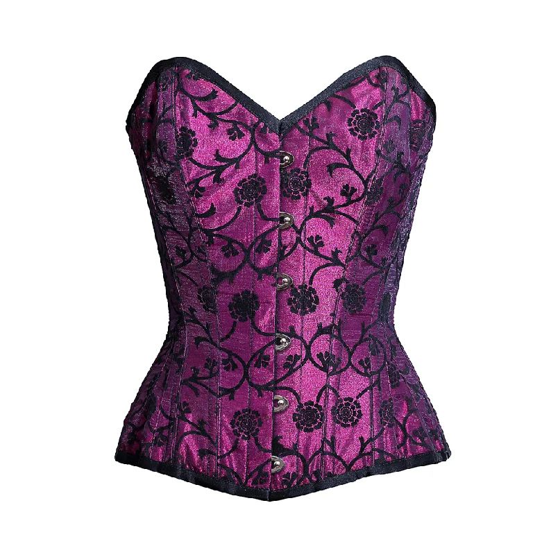 Hollywood - glamour bustiers for a red - carpet effectKirsty Overbust Corset In Tissue Flocking Hollywood - glamour bustiers for a red - carpet effectKirsty Overbust Corset In Tissue Flocking