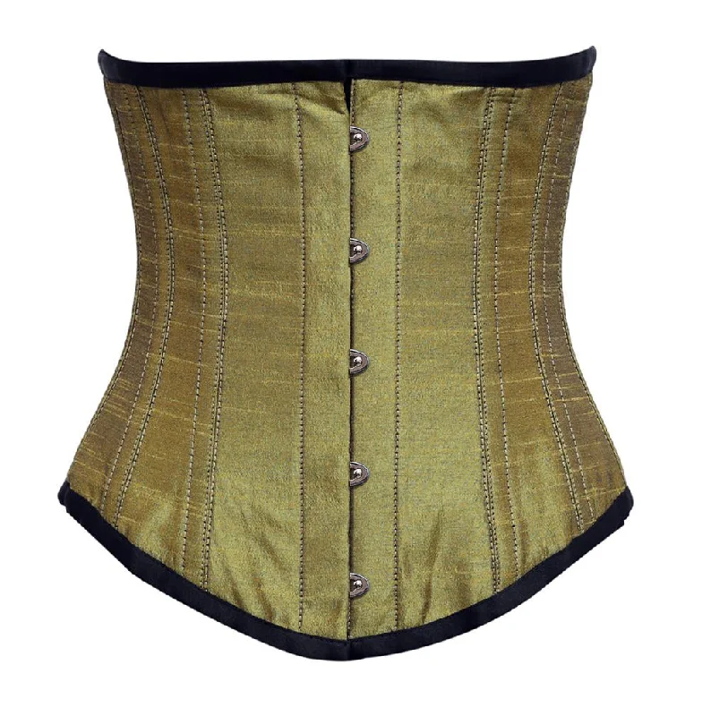Polka - dot bustiers for a fun and retro appearanceVidal Gold dupion Underbust Corset Polka - dot bustiers for a fun and retro appearanceVidal Gold dupion Underbust Corset