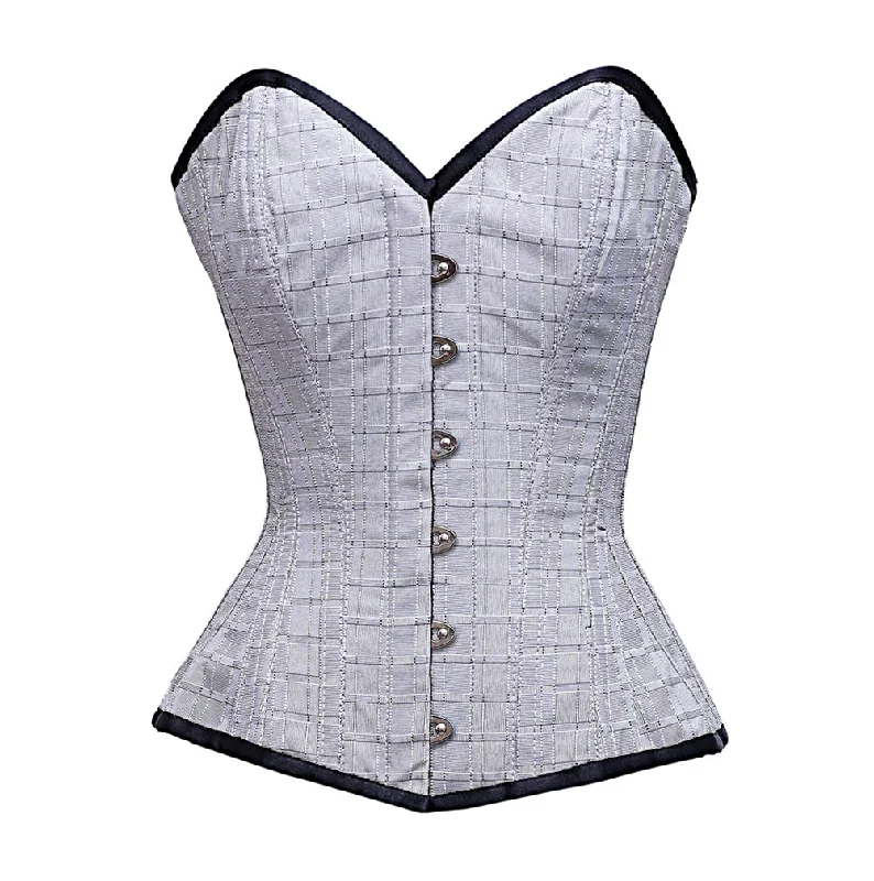 Gothic - inspired bustiers featuring dark colors and studsHussey Custom Made Corset